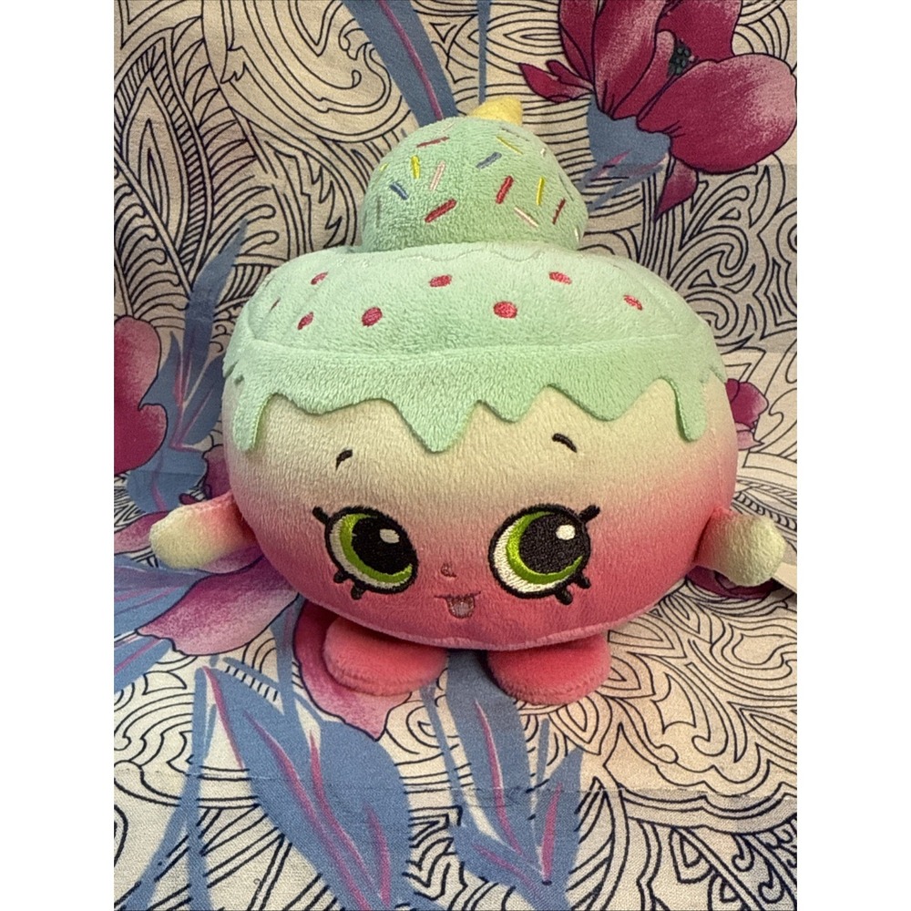 2013 Moose Shopkins Plush Ice Cream Kate Birthday Cake Stuffed Animal Toy 5"